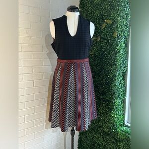 NWOT Maeve Anthropologie dress women’s v neck blue sz 8